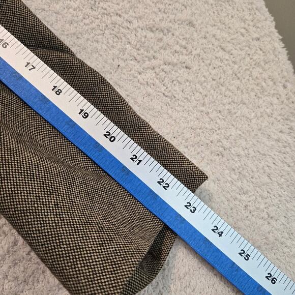 Vtg Liz Claiborne Classic Brown Wool Blend Blazer Peplum Cut Sz 8P Officecore - Picture 8 of 12